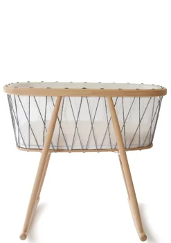 Babywiege 'Kumi' Schwarz / Weiß 68 x 40 cm