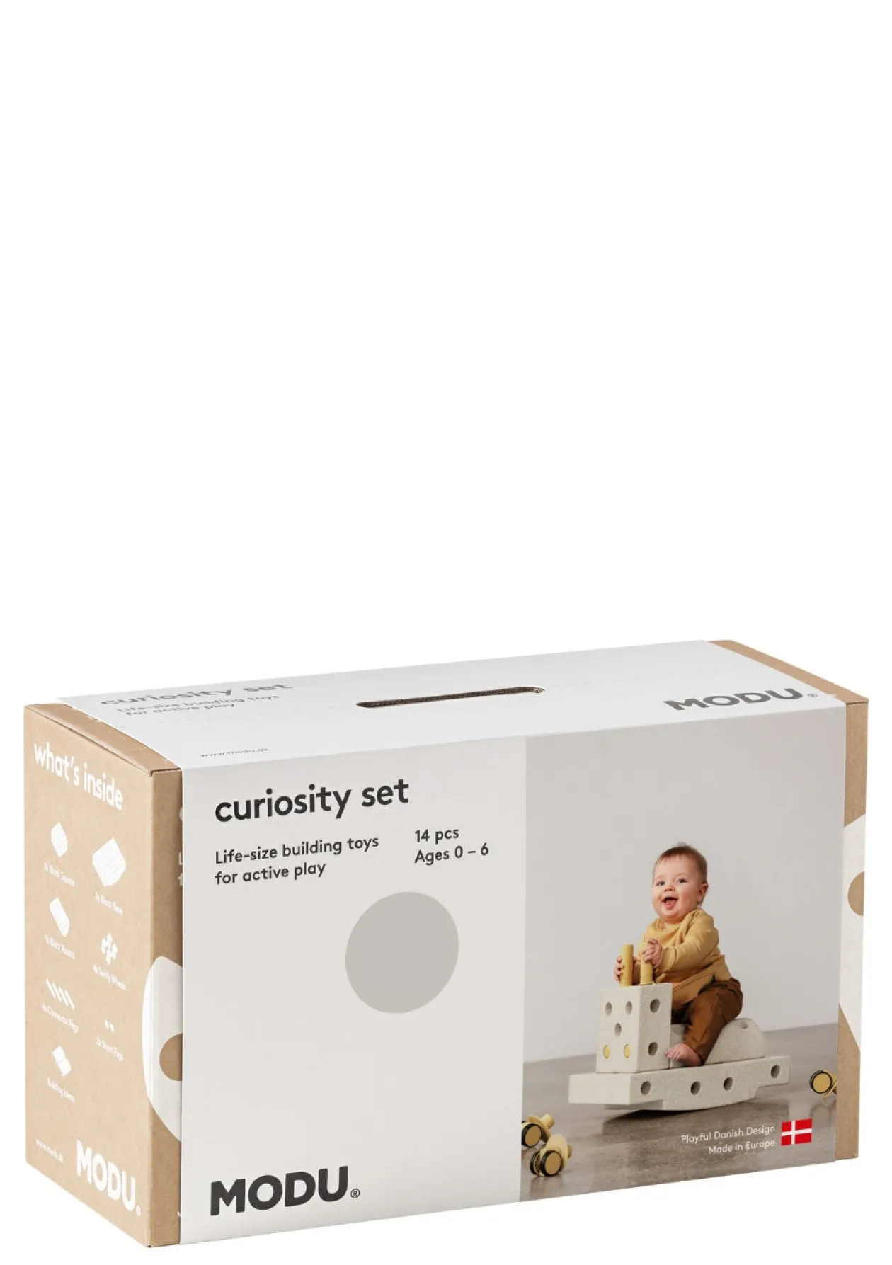 Bauspielzeug 'Curiosity-Set' 14-teilig Sand Grey / Honey Yellow