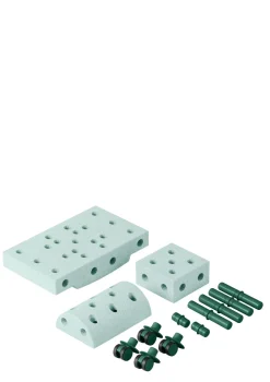 Bauspielzeug 'Curiosity-Set' 14-teilig Ocean Mint / Forest Green