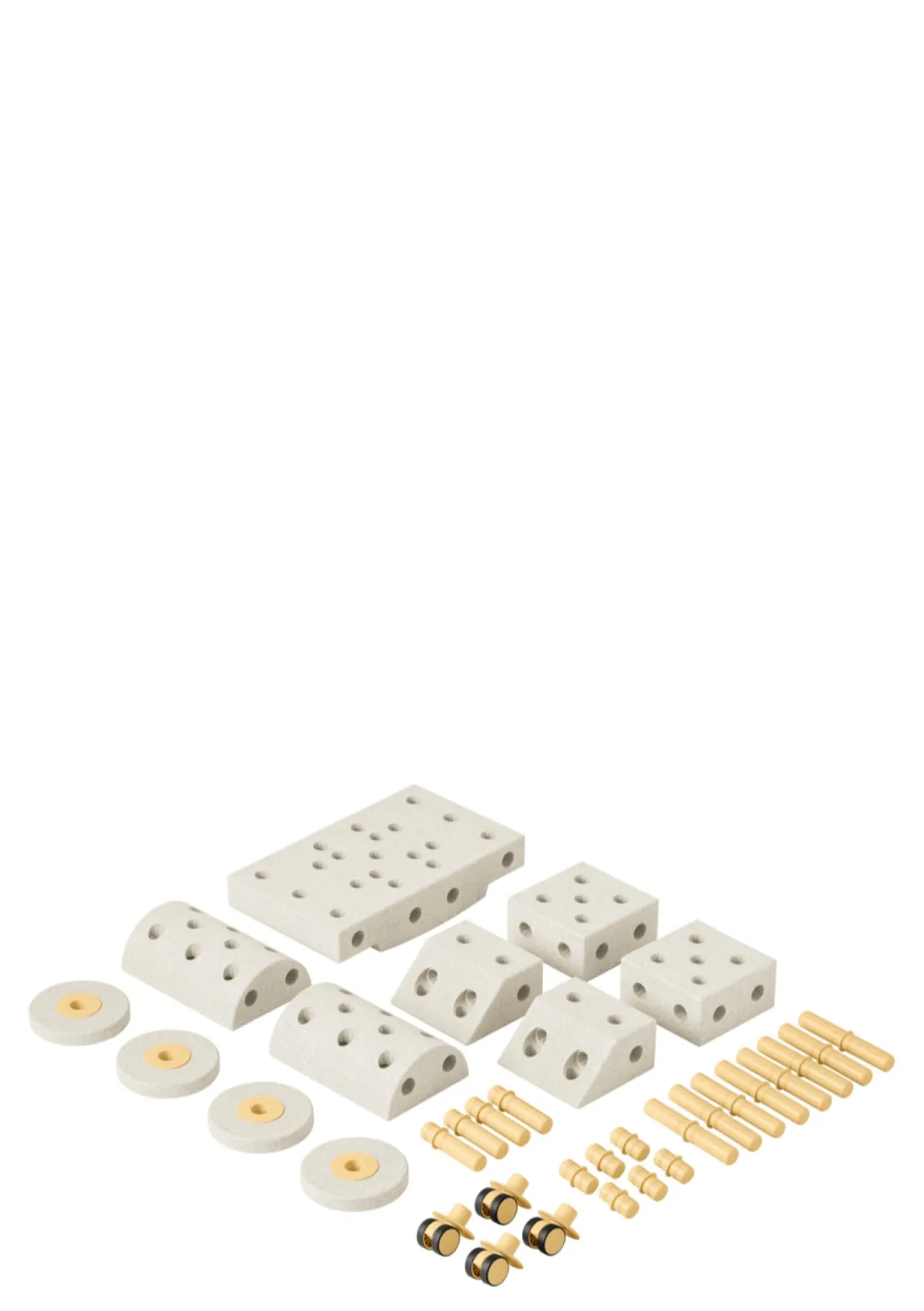Bauspielzeug 'Dreamer-Set' 34-teilig Sand Grey / Honey Yellow