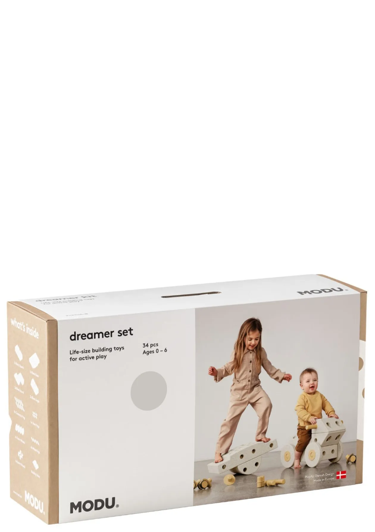 Bauspielzeug 'Dreamer-Set' 34-teilig Sand Grey / Honey Yellow