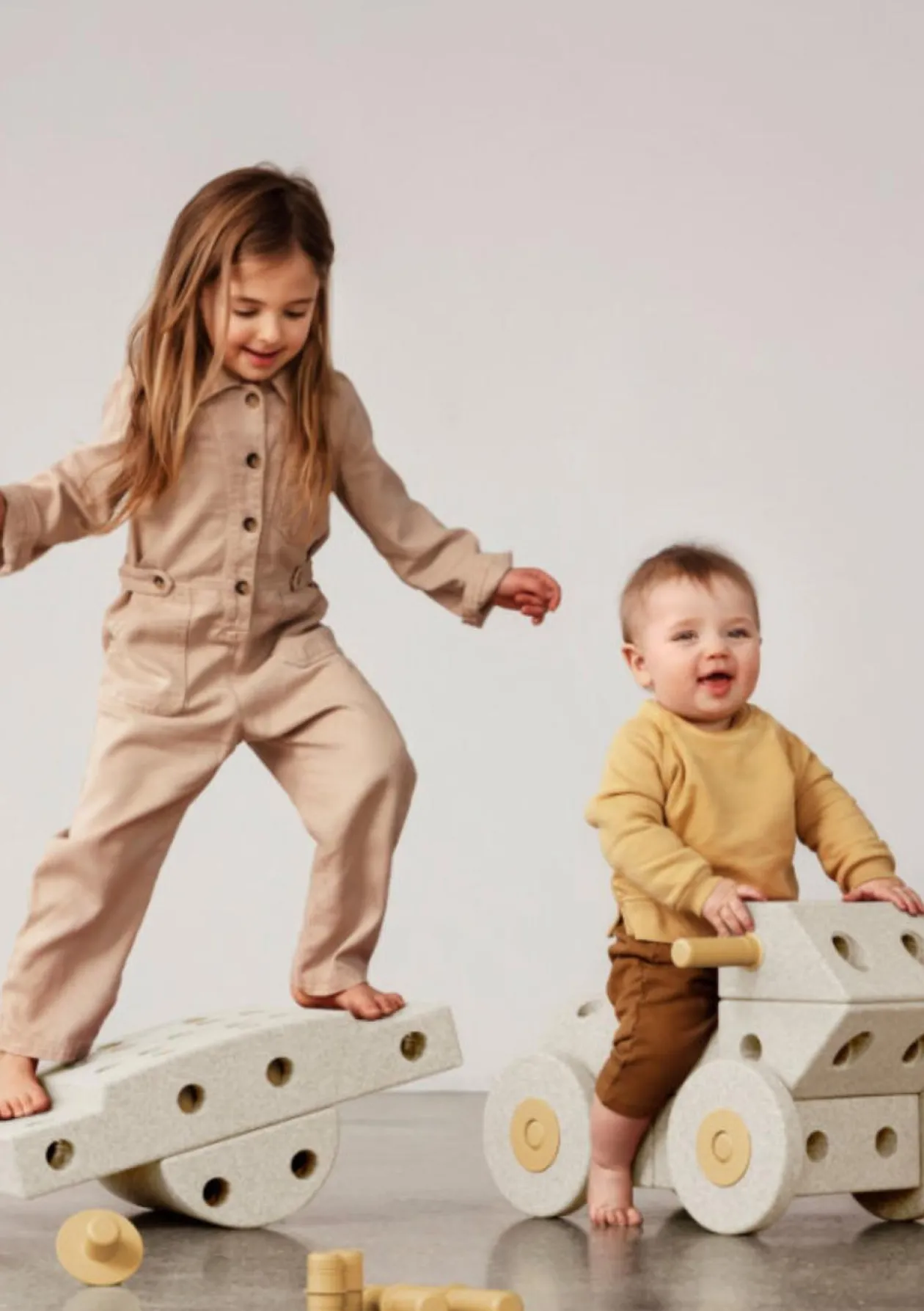 Bauspielzeug 'Dreamer-Set' 34-teilig Sand Grey / Honey Yellow