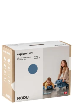 Bauspielzeug 'Explorer-Set' 20-teilig Deep Blue / Sky Blue