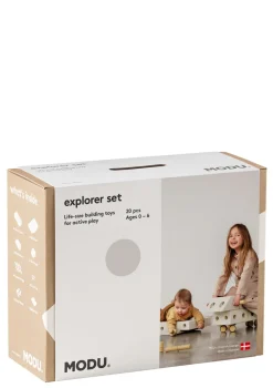 Bauspielzeug 'Explorer-Set' 20-teilig Sand Grey / Honey Yellow