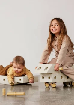 Bauspielzeug 'Explorer-Set' 20-teilig Sand Grey / Honey Yellow