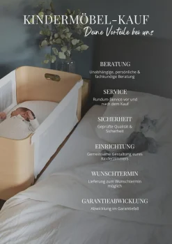 Beistellbett 'Bednest' inkl. Bio-Matratze 82 x 37 cm