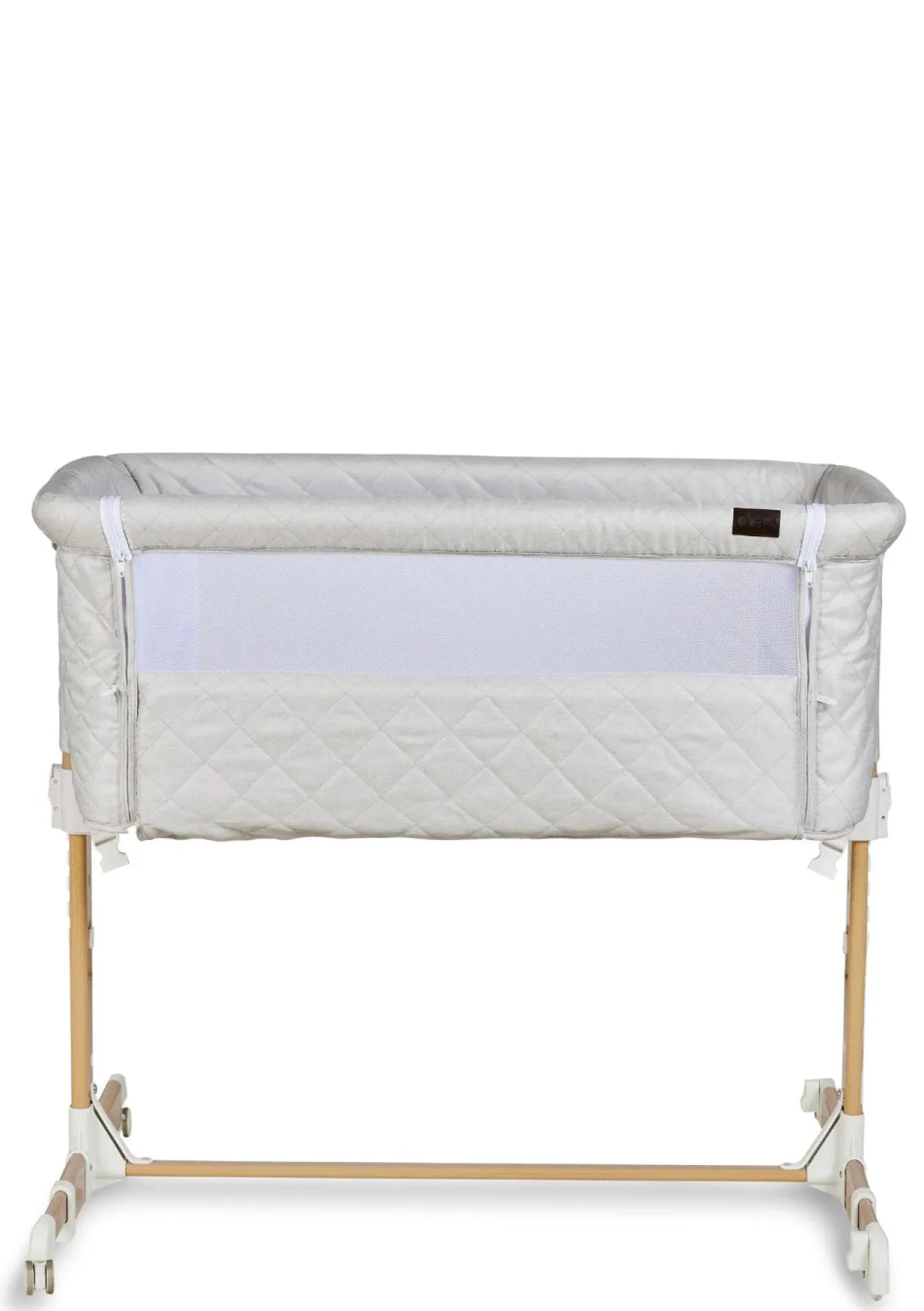 Beistellbett 'Side by Side' Natural Quilted Clay 84 x 50 cm