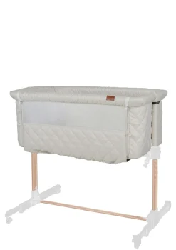 Beistellbett 'Side by Side' Natural Quilted Clay 84 x 50 cm