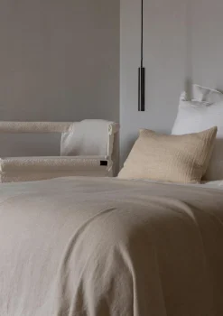 Beistellbett 'Side by Side' Natural Bouclé Cream 84 x 50 cm