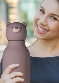 Bestie Trinkflasche Eisbär 'Chillington the Polar Bear' braun 460 ml