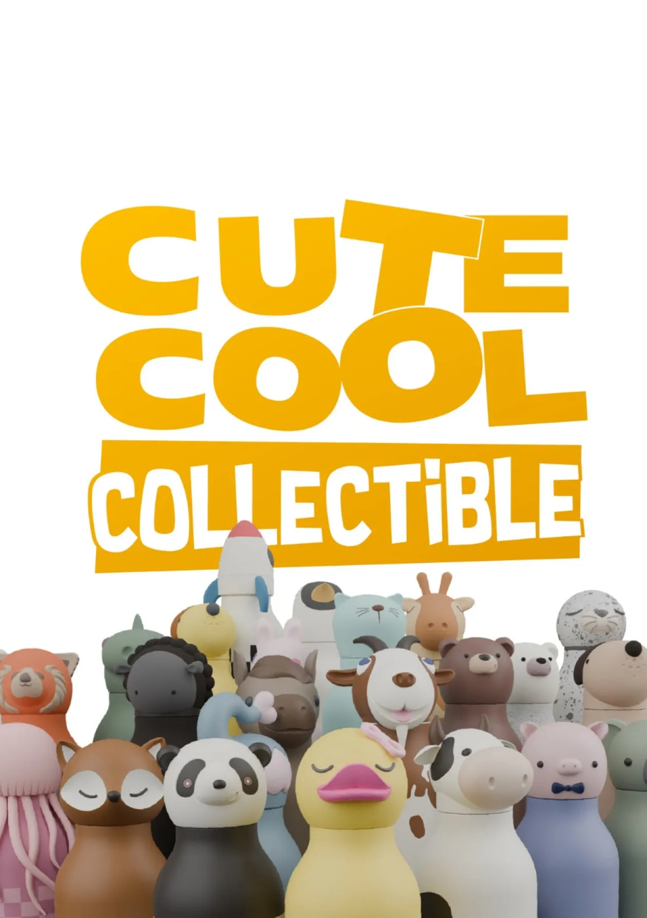 Bestie Trinkflasche Kuh 'Willow the Cow' schwarz/weiß 460 ml