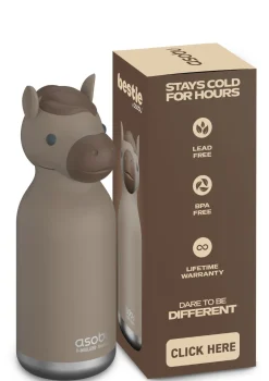 Bestie Trinkflasche Pferd 'Meadow the Horse' braun 460 ml