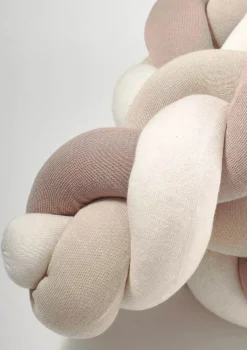 Bettschlange geflochten Trio altrosa/beige/natur