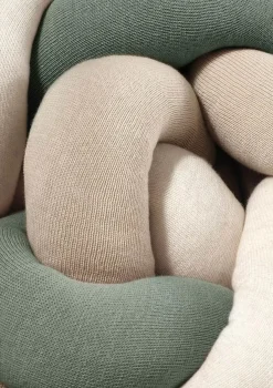 Bettschlange geflochten Trio mint/sand/natur
