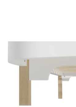 Bettsofa 'Wood Original' weiß / Eiche 200 x 90 cm