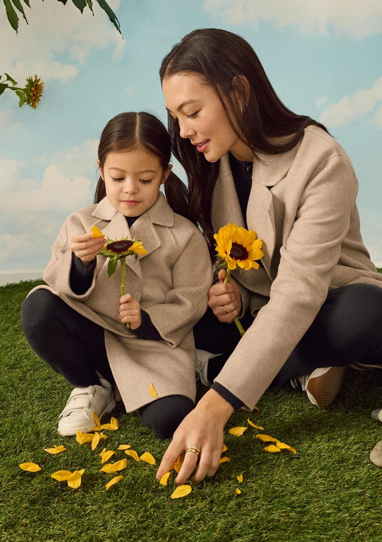 Cashmere Kindermantel stone