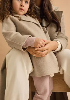 Cashmere Kindermantel stone