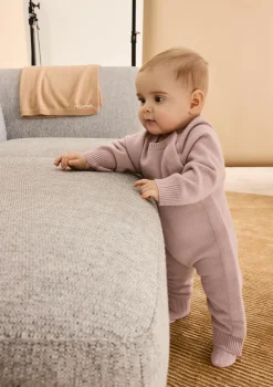 Cashmere Strampler dusty mauve