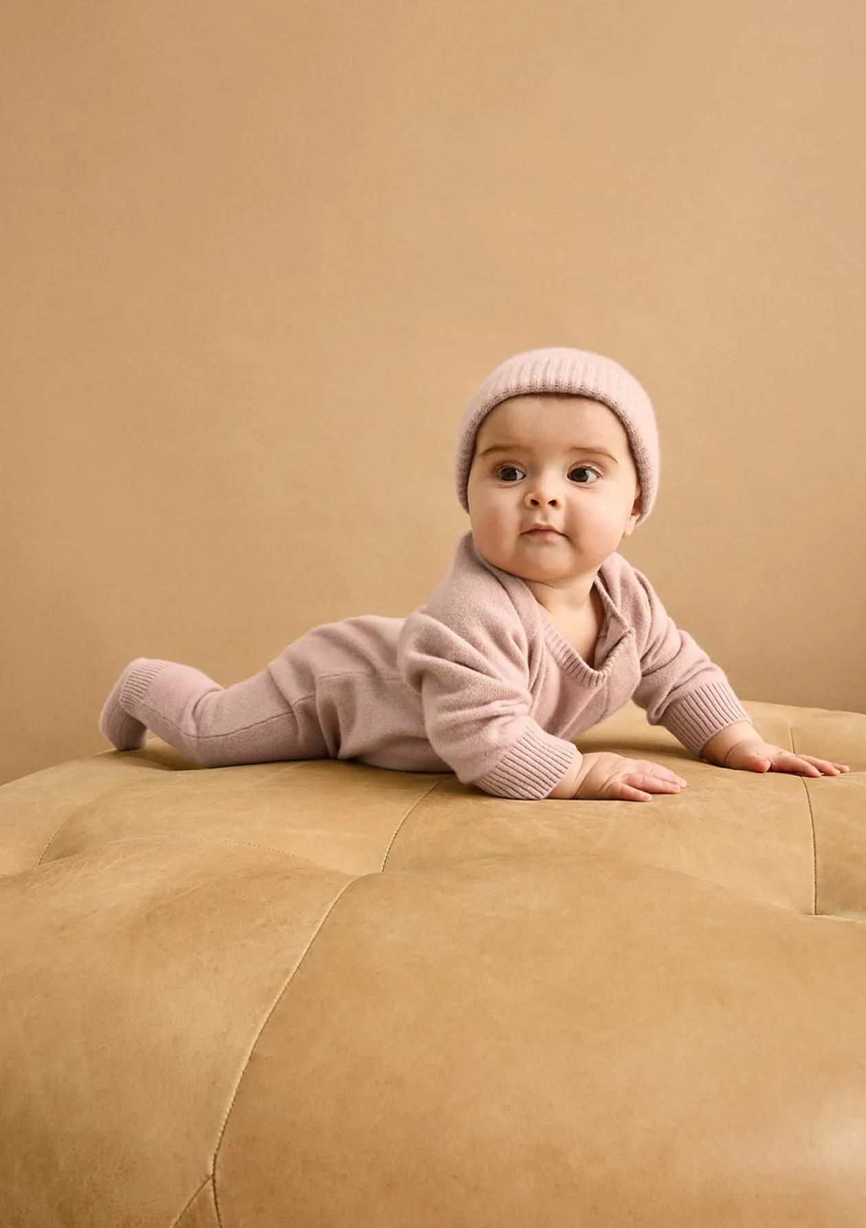 Cashmere Strampler dusty mauve