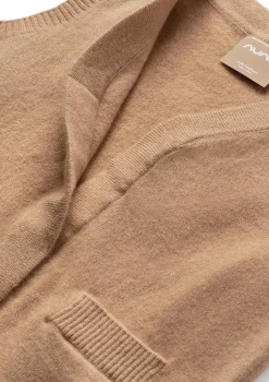 Cashmere Weste tan