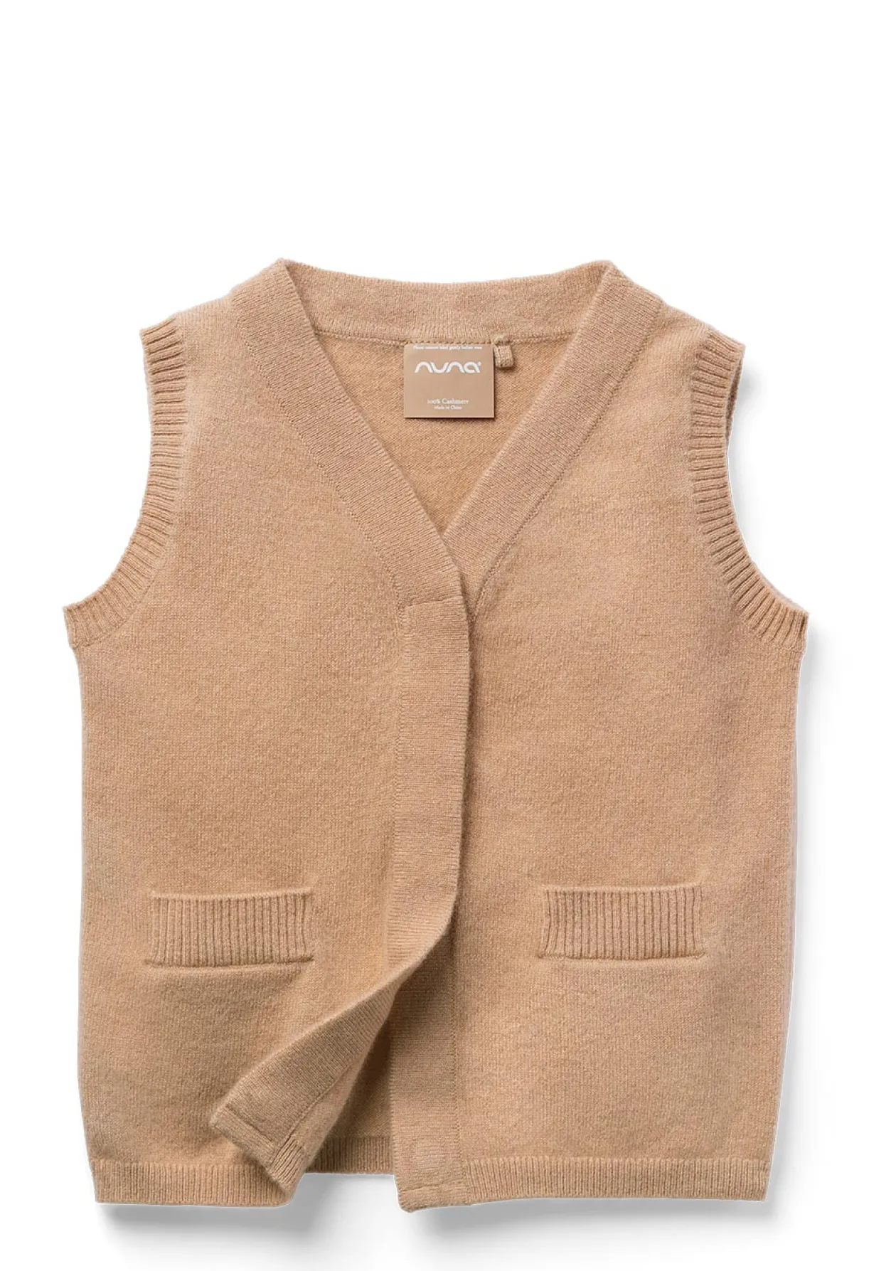 Cashmere Weste tan