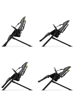 &Chill Campingstuhl Gestell dunkelgrau / schwarz