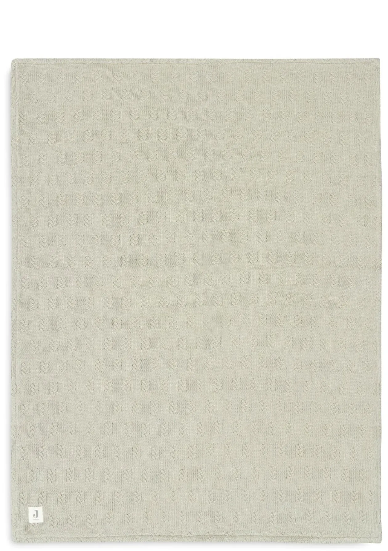 Decke Wiege 'Grain Knit' Velvet Olive Green 100 x 75 cm