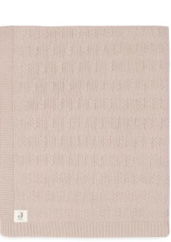 Decke Wiege 'Grain Knit' Wild Rose 75 x 100 cm