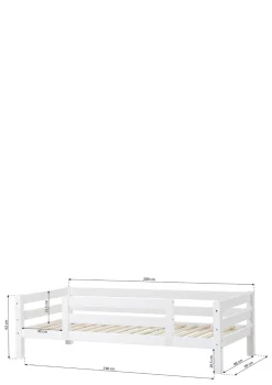 ECO Luxury' Einzelbett weiß 200 x 90 cm