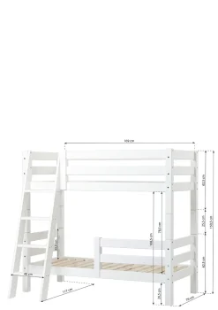 ECO Luxury' Etagenbett weiß 160 x 70 cm