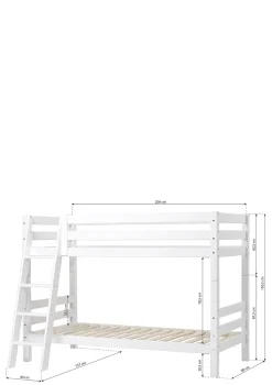 ECO Luxury' Etagenbett weiß 200 x 90 cm