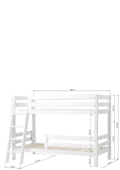 ECO Luxury' Etagenbett weiß 200 x 90 cm