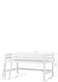 ECO Luxury' Halbhochbett weiß 200 x 120 cm