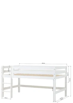 ECO Luxury' Halbhochbett weiß 200 x 120 cm