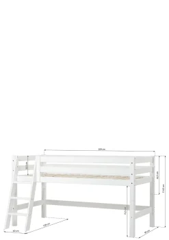 ECO Luxury' Halbhochbett weiß 200 x 90 cm