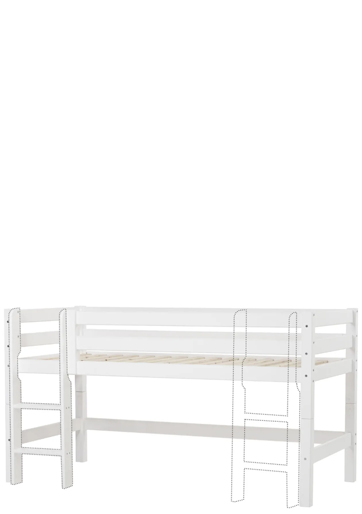 ECO Luxury' Halbhochbett weiß 200 x 90 cm