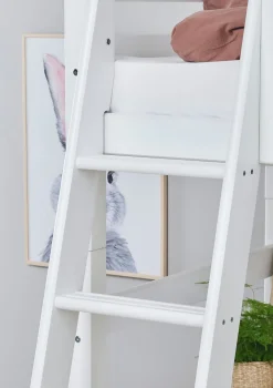 ECO Luxury' Hochbett mit Schreibtisch weiß 200 x 90 cm