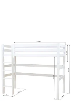 ECO Luxury' Hochbett weiß 200 x 90 cm