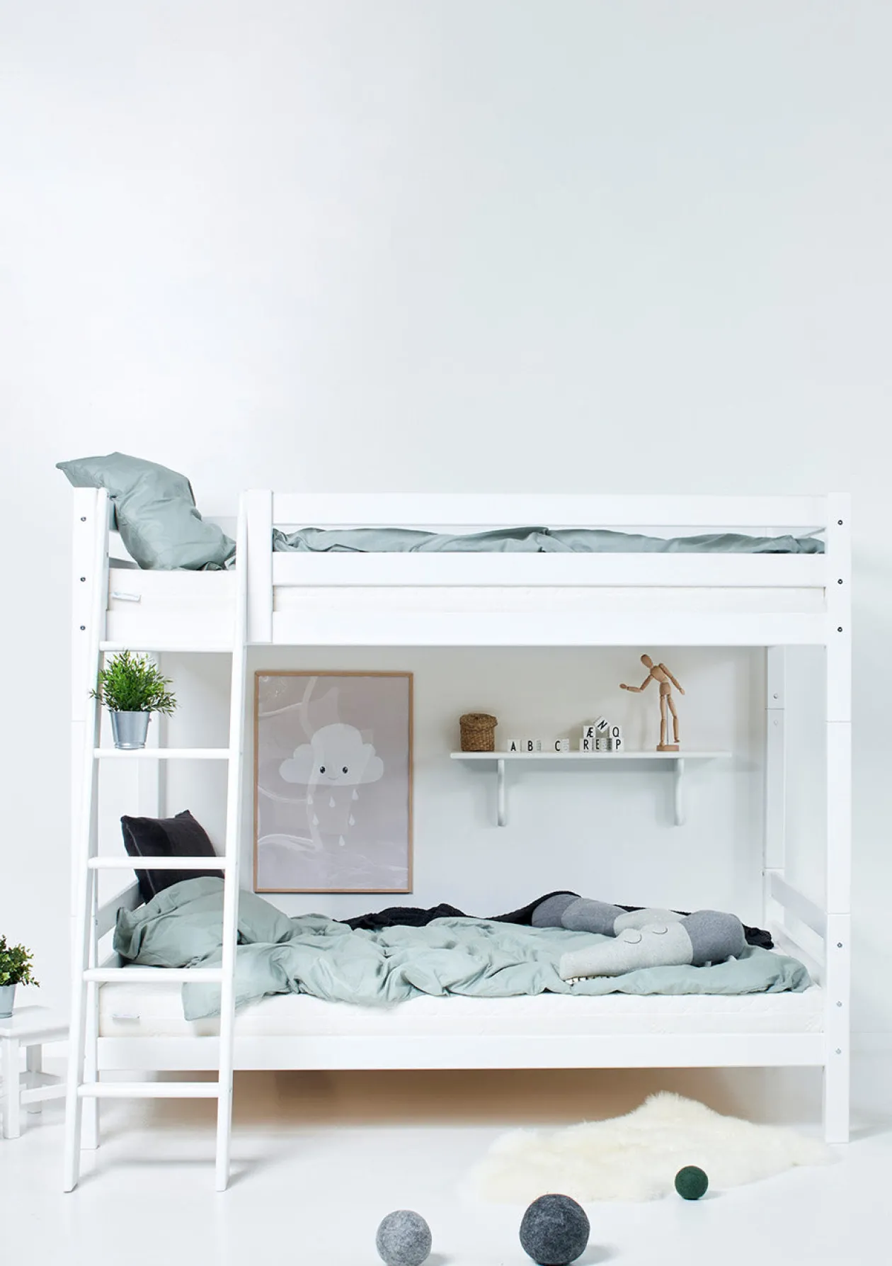 ECO Luxury' Hohes Etagenbett weiß 200 x 120 cm