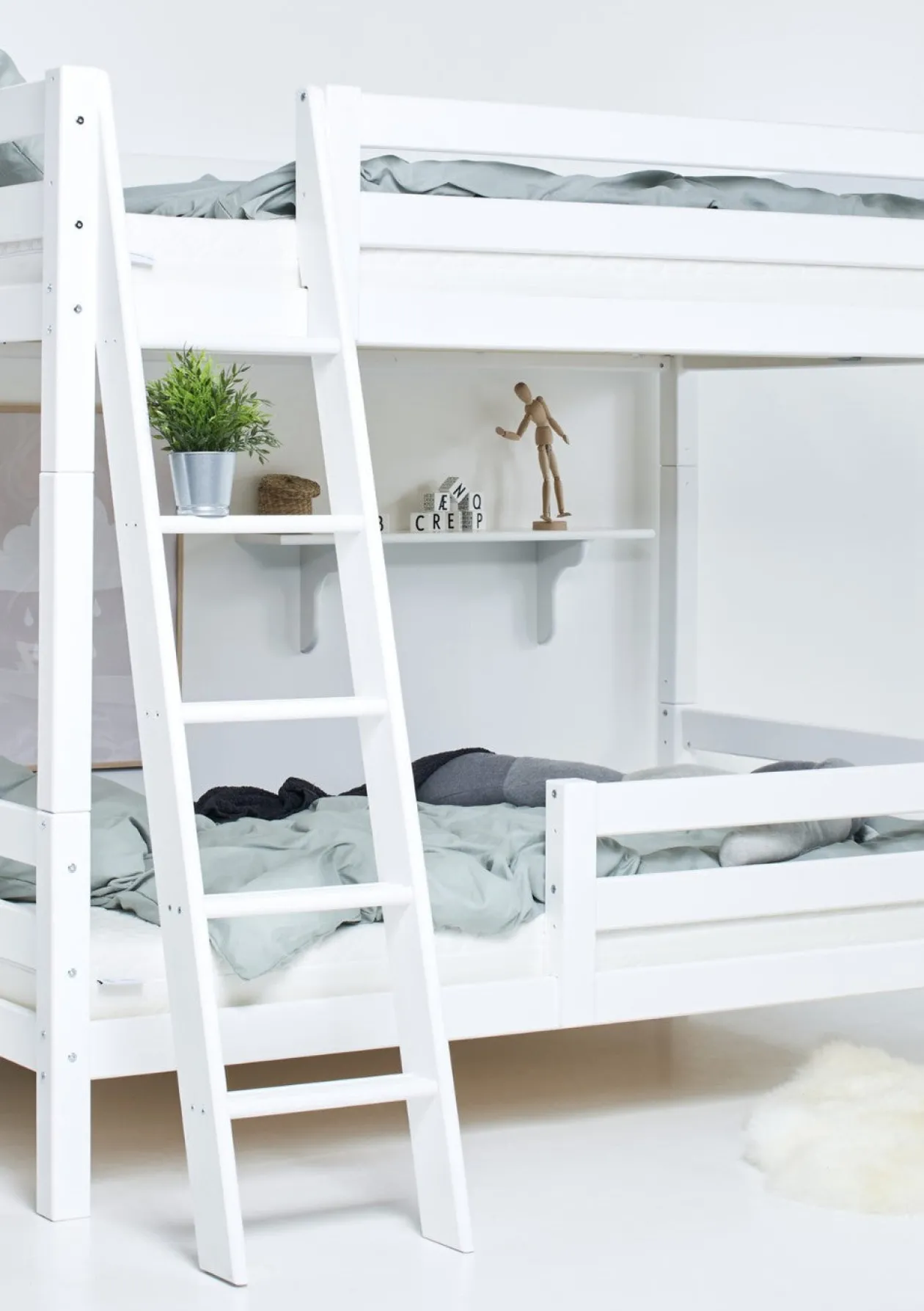 ECO Luxury' Hohes Etagenbett weiß 200 x 120 cm