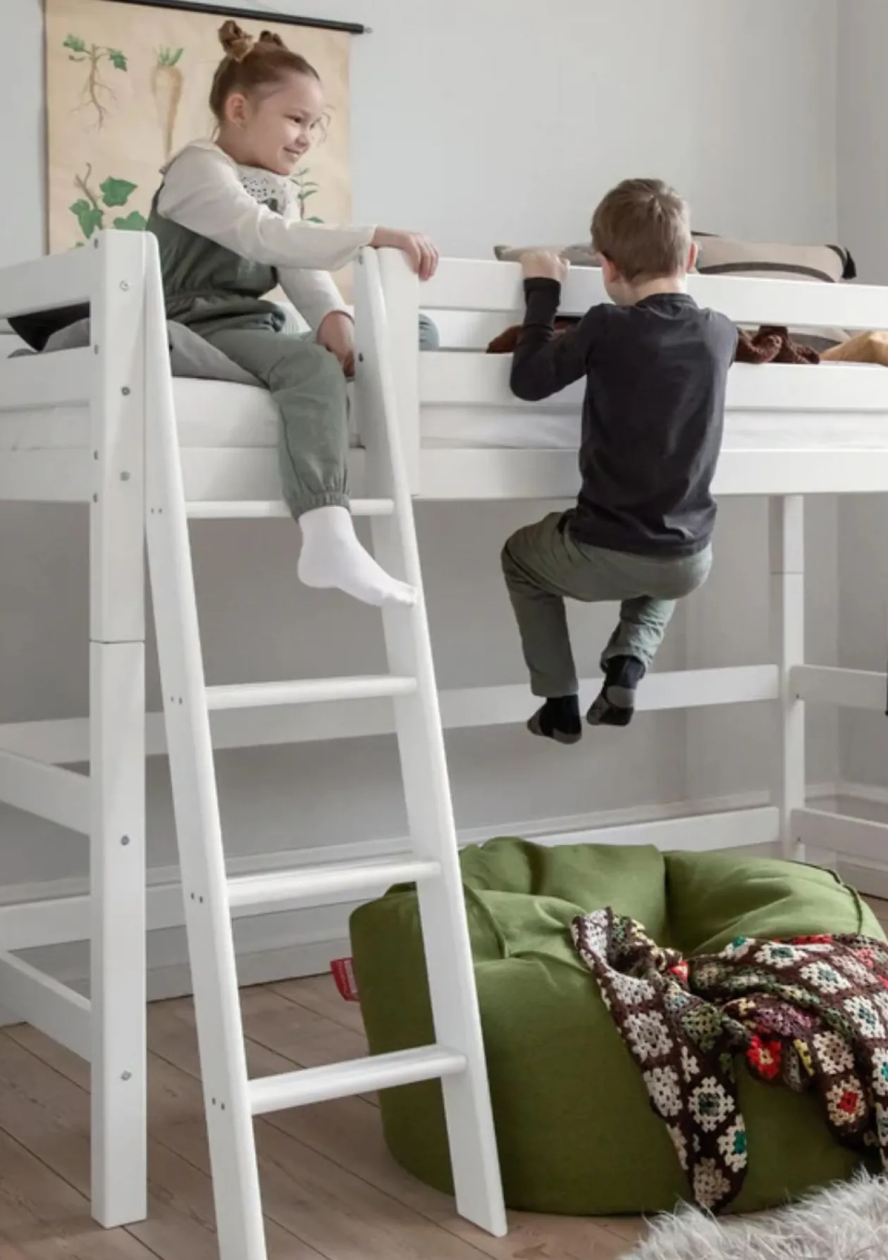 ECO Luxury' Leiter weiß, schräg, verschiedene Größen