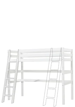 ECO Luxury' MEGA-Bett mit Schreibtisch & Lounge-Modul weiß 200 x 90 cm