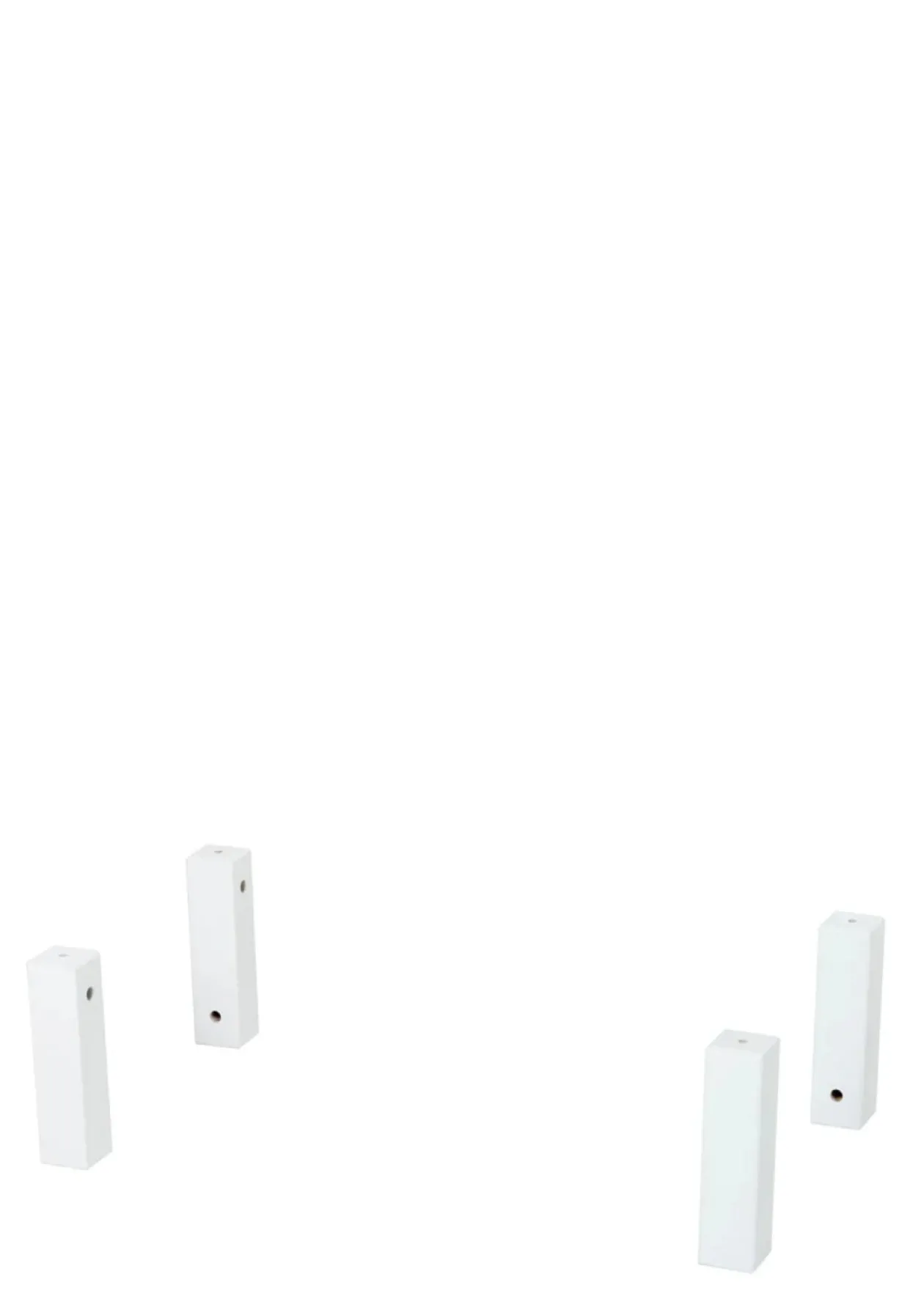 ECO Luxury' Mittelklötze für Etagenbetten weiß