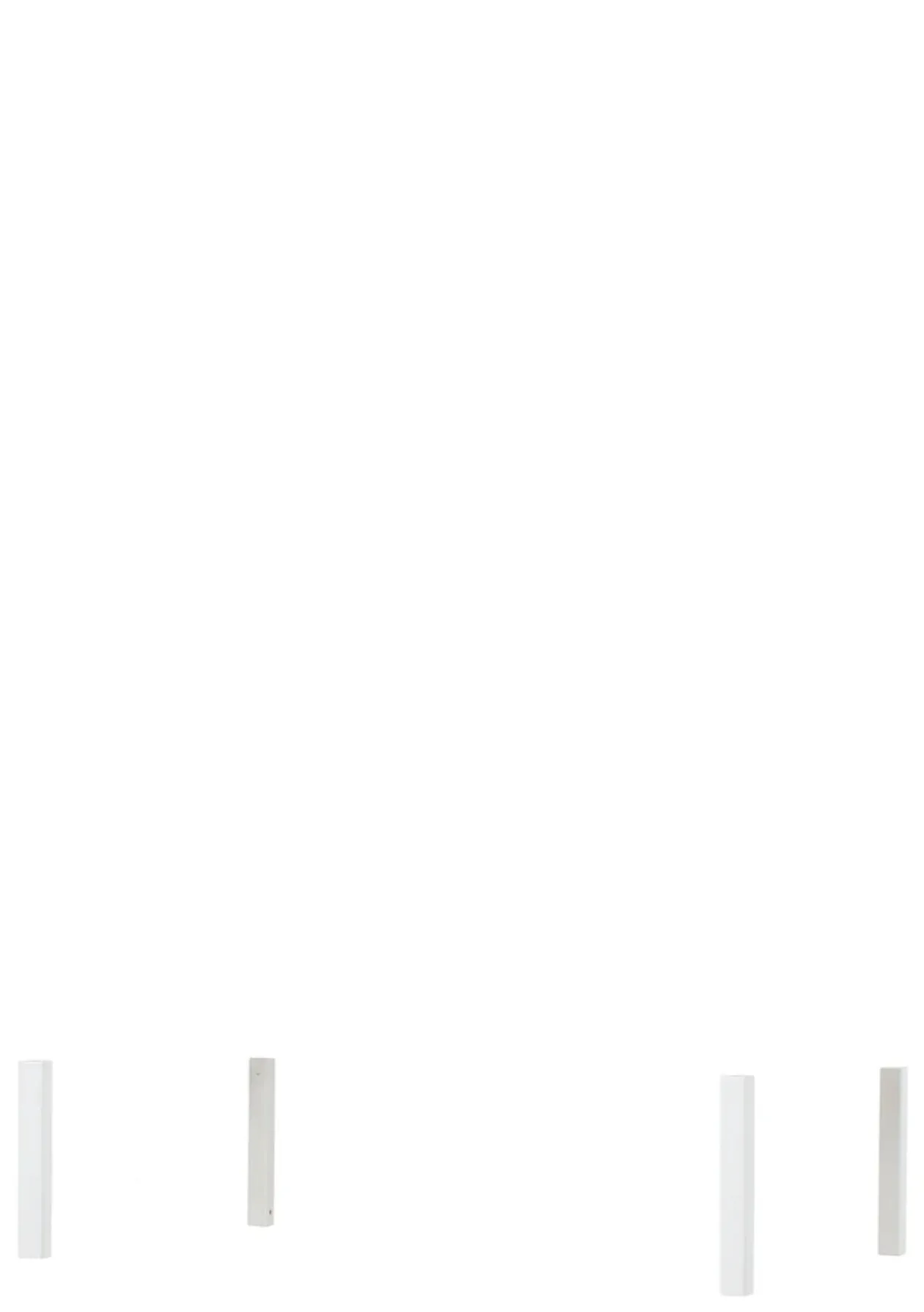 ECO Luxury' Mittelklötze für Etagenbetten weiß