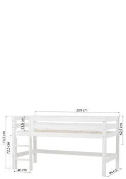 ECO Luxury' Modul für Halbhochbett weiß