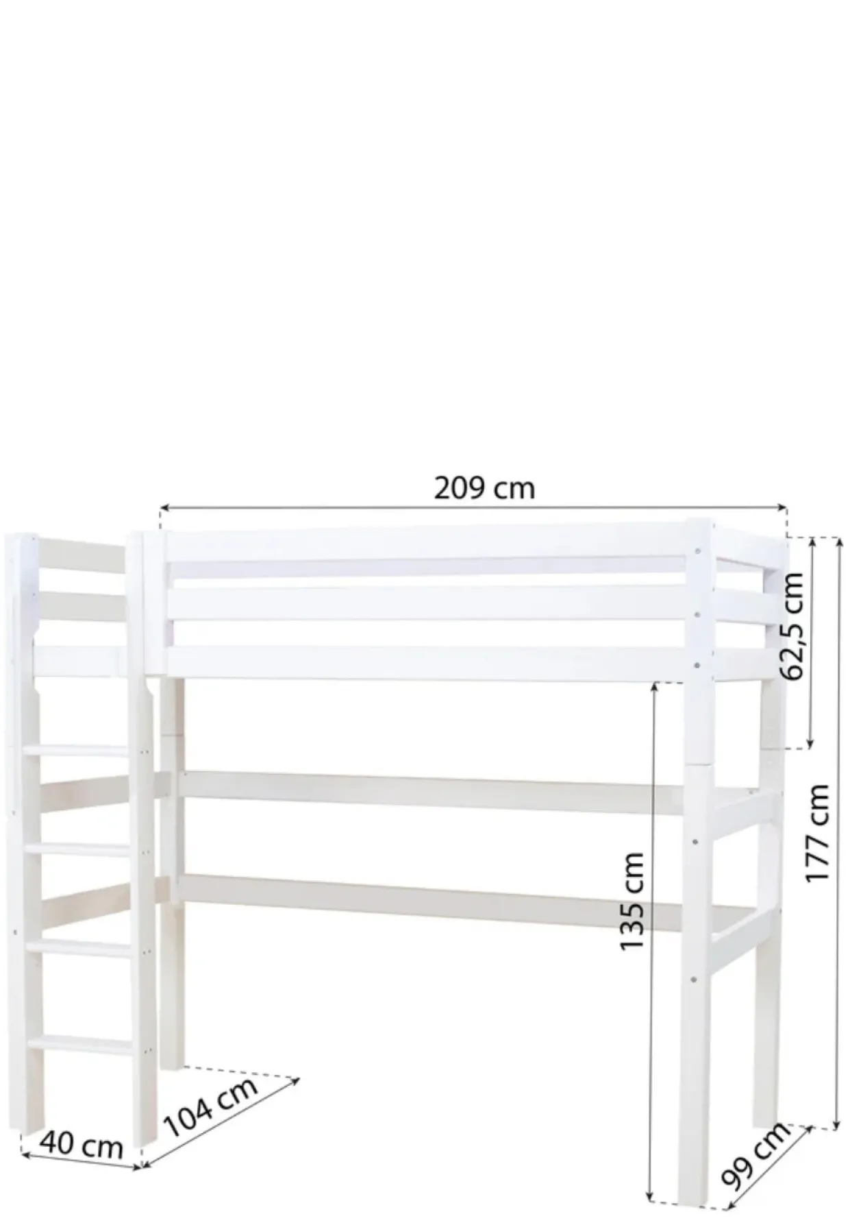 ECO Luxury' Modul für Hochbett weiß