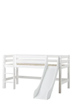 ECO Luxury' Spielbett mit Rutsche weiß 200 x 90 cm