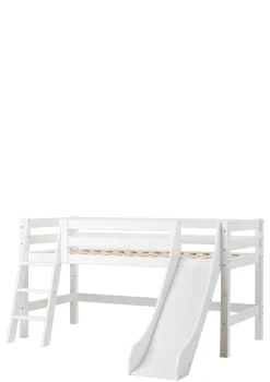 ECO Luxury' Spielbett mit Rutsche weiß 200 x 90 cm