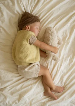 Einschlaf-Robbe mit Licht 'Organic Humming Seal' Sand