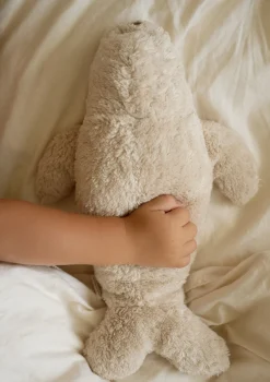 Einschlaf-Robbe mit Licht 'Organic Humming Seal' Sand